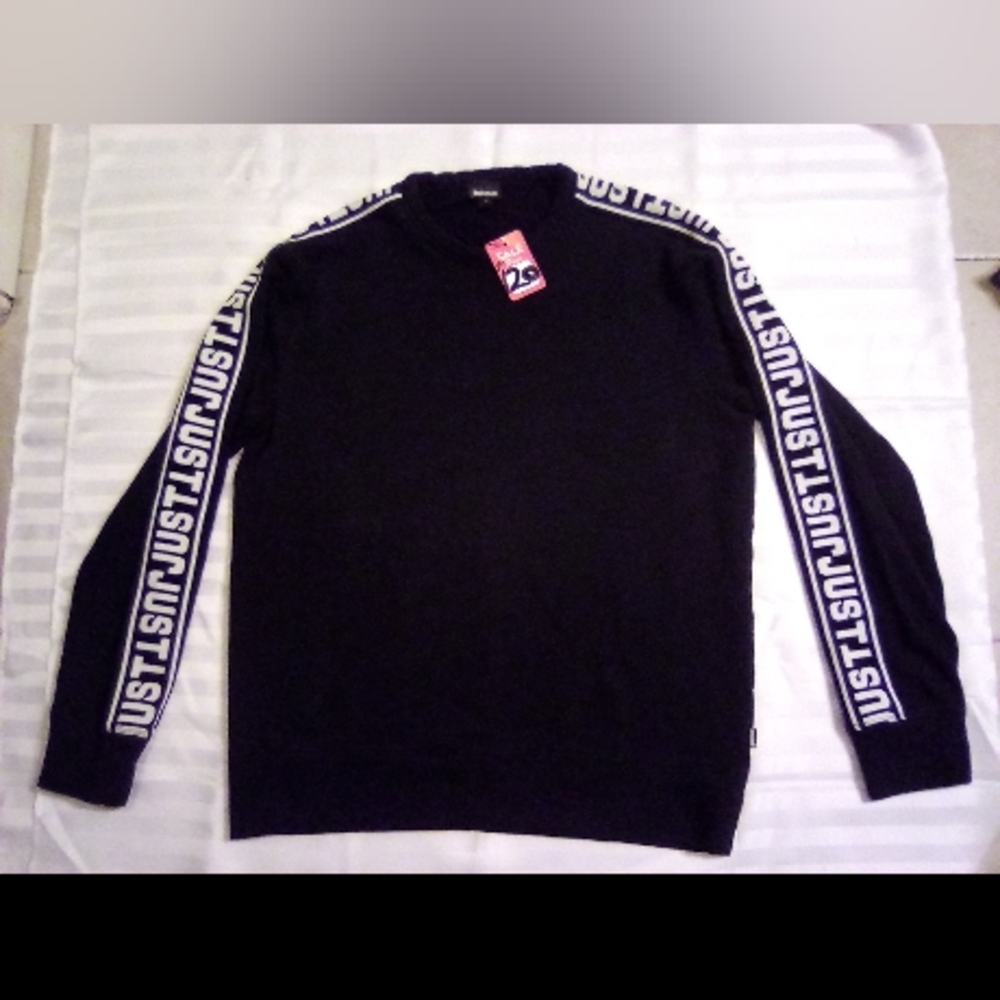 "JUST CAVALLI" THICK / HEAVY, QUALITY, 100% COTTON SWEATSHIRT.